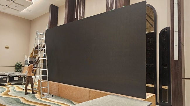 吉布提室內(nèi)活動[敏感詞]：華邦瀛P3.91租賃屏6米×3米案例分享